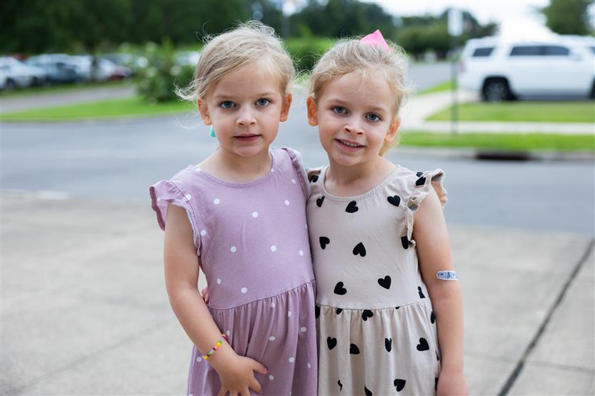 Kindergarten students start their school year